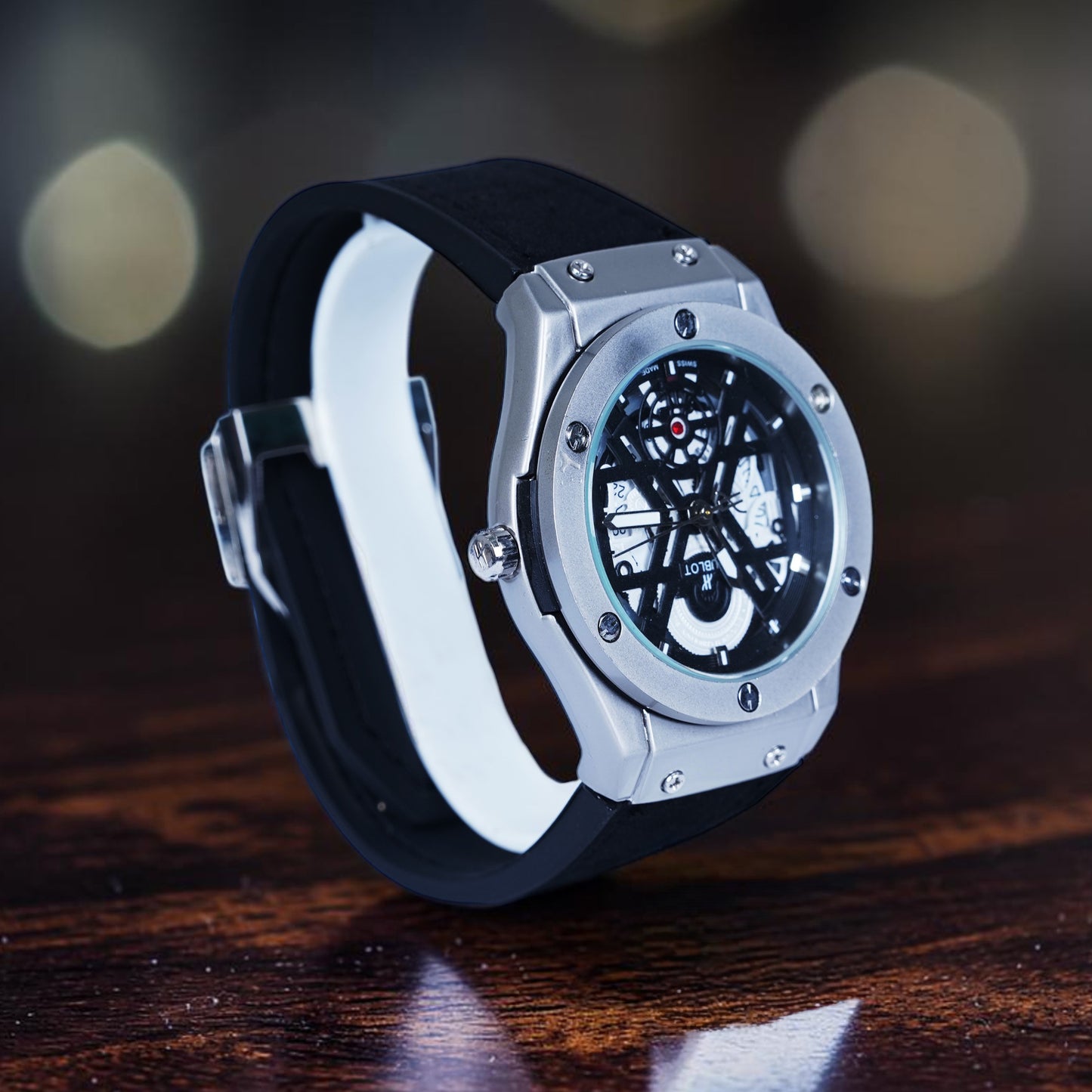 Hublot Big Bang Meca-10 watch (durable black rubber strap)