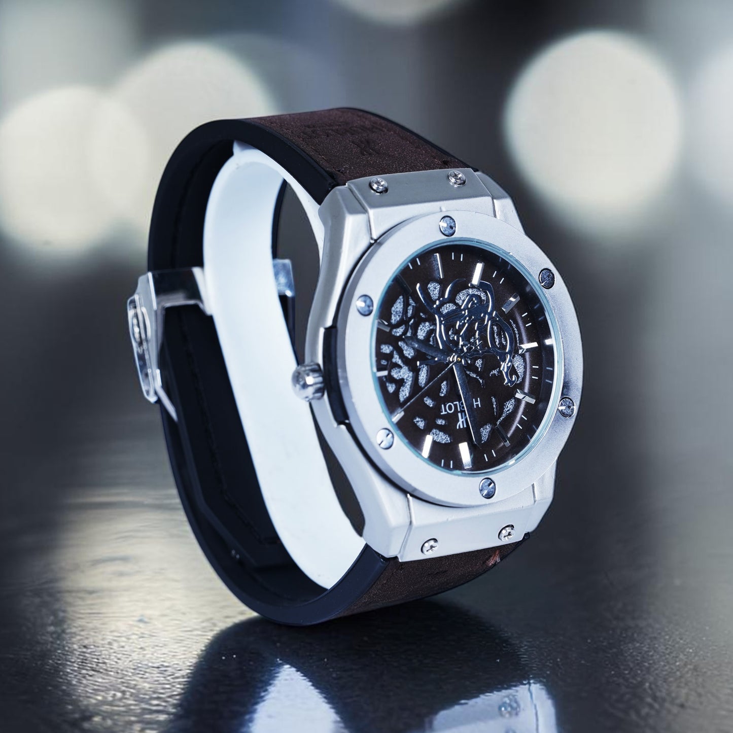 Hublot Big Bang watch (sturdy stainless steel case)