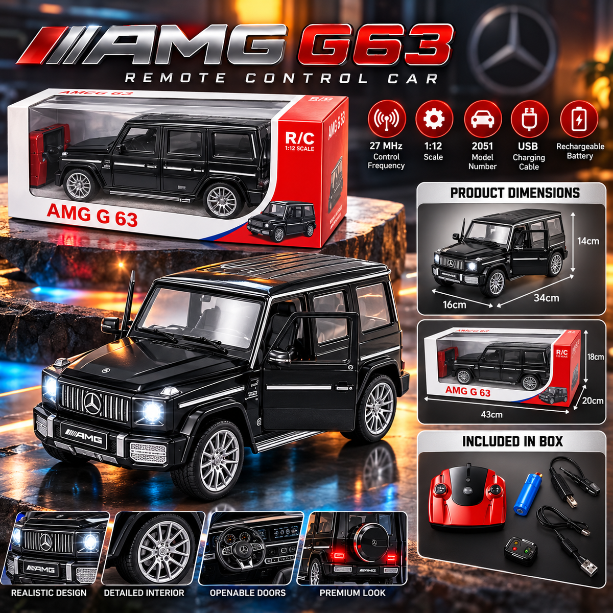 G Wagon Style AMG-63 RC Car