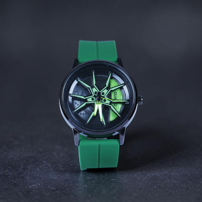 Spinning Watch Green Black