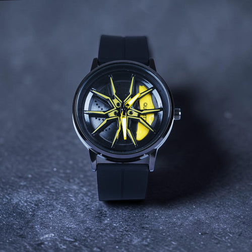 Spinning Watch Yellow Black