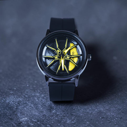 Spinning Watch Yellow Black