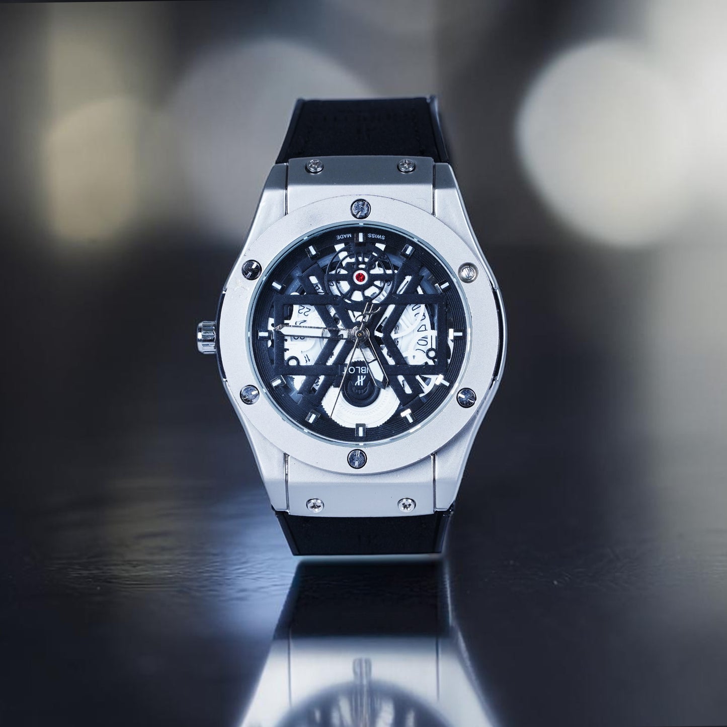 Hublot Big Bang Meca-10 watch (durable black rubber strap)