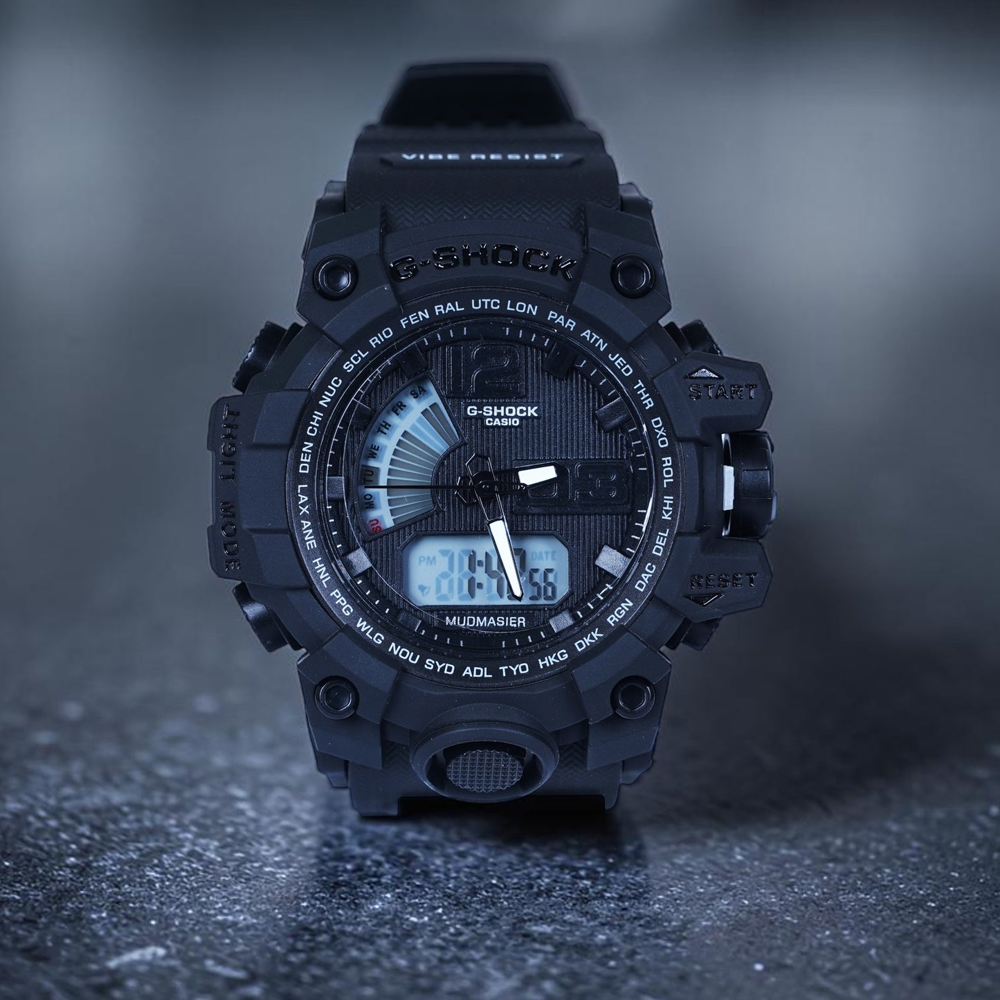 Casio G-Shock watch (Muddmaster Tactical Blackout Twin Sensor Watch)