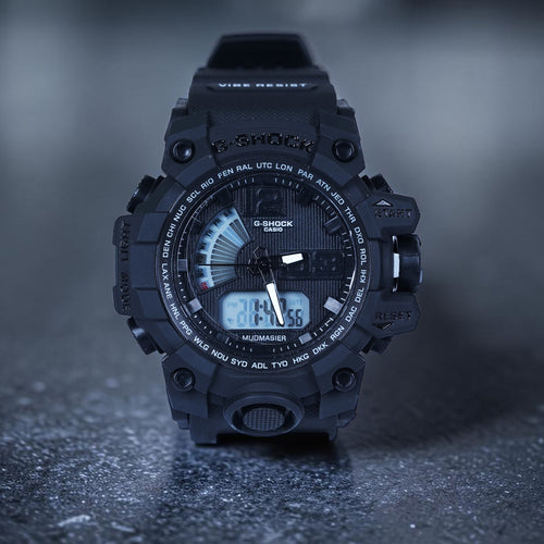 Casio G-Shock watch (Muddmaster Tactical Blackout Twin Sensor Watch)