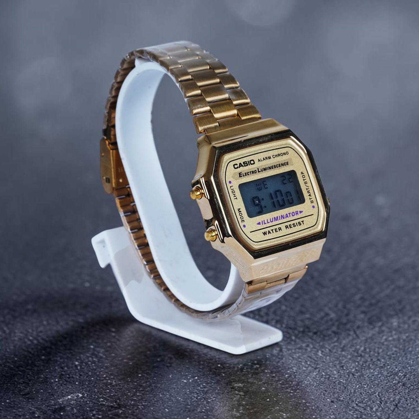 Casio Vintage Gold Digital Illuminator Watch