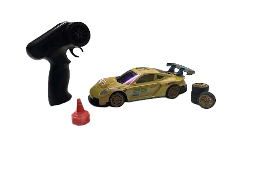 ToyBoi Championship RC Drift Racing Car, 2 in 1 with LED, 4WD, Simulation Drift Function, Yellow