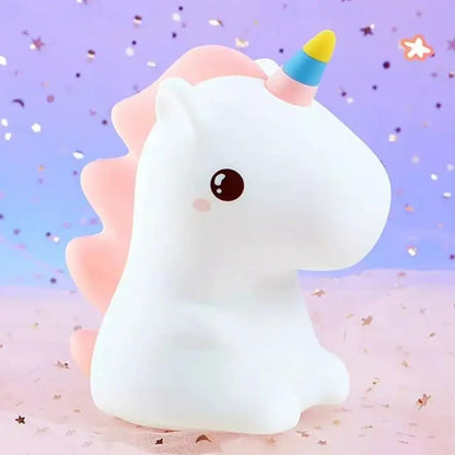 Rainbow Unicorn Silicone Light
