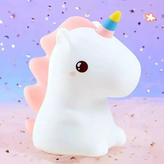 Rainbow Unicorn Silicone Light