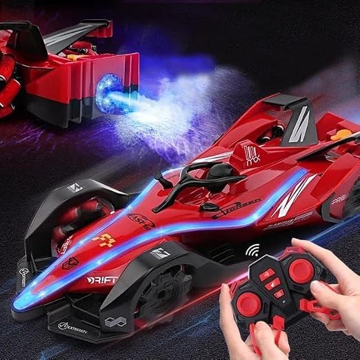 Hosestum F1 RC Drift Car | LED Lights 4WD 2.4GHz 360°Rotating RC Race Sport Stunt Car |High Speed |F1 Model Vehicle Cool Toys Birthday Gifts for Kids Age of 6+