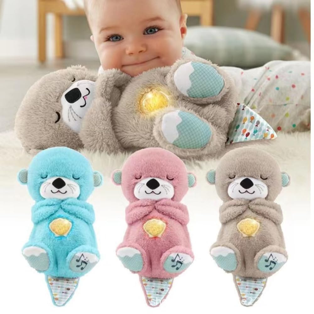 Breathing Teddy Bear with Music, Sound, Light and Breathing Motion || Portable Plush Stuffed Animal Toy || Breathing Teddy Bear Soft Toy for Kids or Adults (Multicolor) (Teddy Bear)