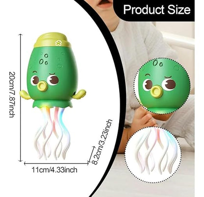 Dancing Jellyfish Toy for Kids | Rechargeable Light-Up Musical Octopus with 360° Rotating Tentacles | Interactive Educational Toy with Sound & LED Lights | Random Colour Fun Gift for Boys & Girls