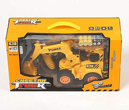 Kid Wireless Remote Control Led Flash Light Toy Truck, Construction Vehicles Remote Control Toys Set