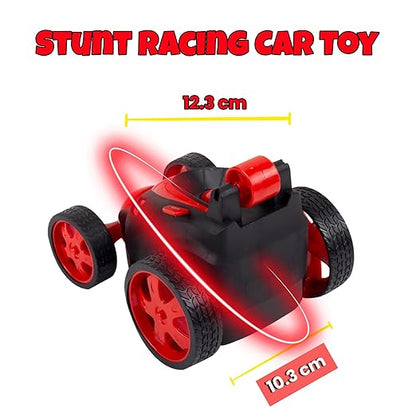Remote Control Stunt Car, Black and Green, 360 Degree Rotation, Rechargeable with USB Cable, Includes Controller