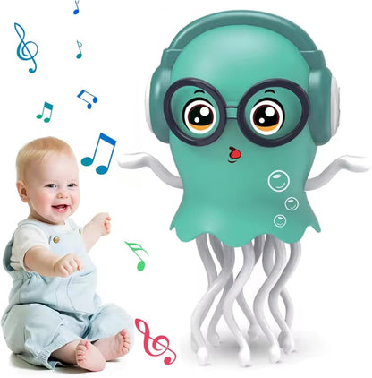 Storio Dancing Jellydancer Baby Toy | Crawling Infant Tummy Time Musical Toy | Magic Dancing Music Crawling Toy | Interactive Sensory Fidget Toy for Kids Boys & Girls 3–8 Years | Birthday Gift