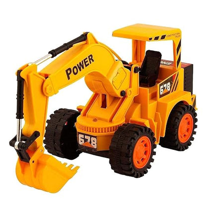 Kid Wireless Remote Control Led Flash Light Toy Truck, Construction Vehicles Remote Control Toys Set