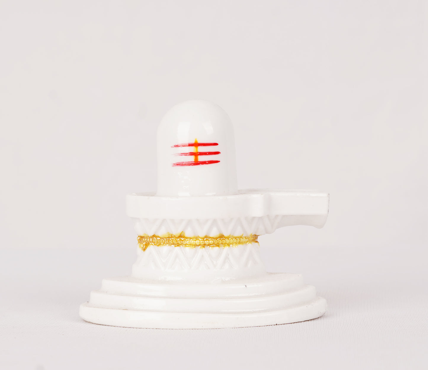 Siva Lingam White Statue