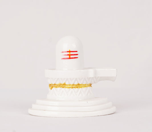 Siva Lingam White Statue