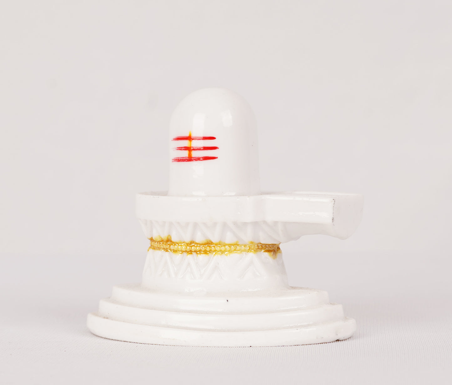 Siva Lingam White Statue