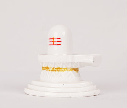 Siva Lingam White Statue