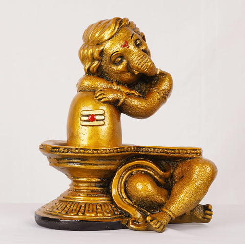 Vinayagar And Siva Lingam Statue