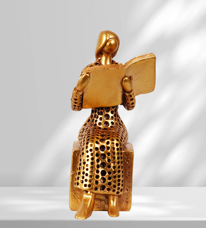 Women Reading Book Statues-1 Piece