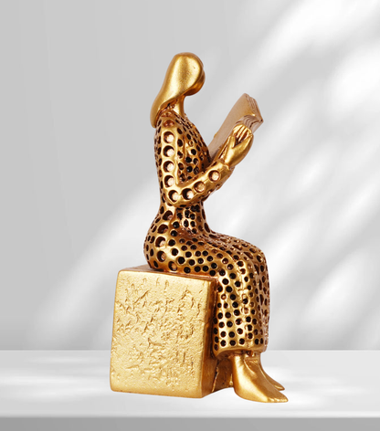 Women Reading Book Statues-1 Piece