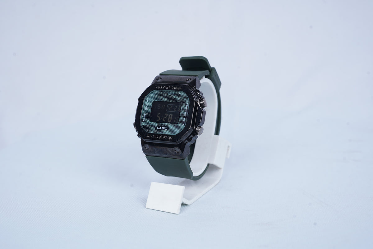 Casio G Shock Metal Body + Silicon Strap