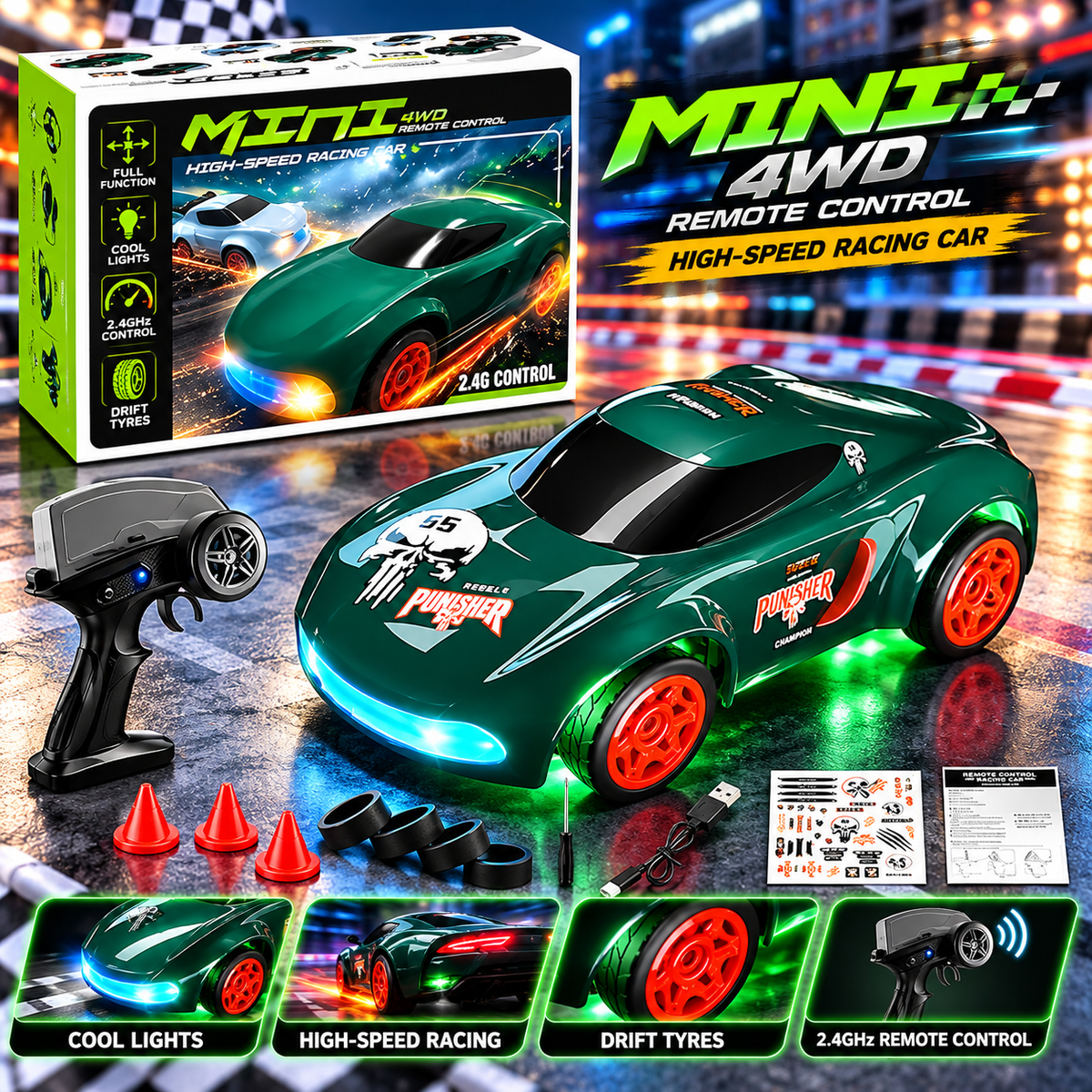 Mini 4WD RC Car