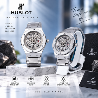 Hublot Chrono Metal Strap Watch