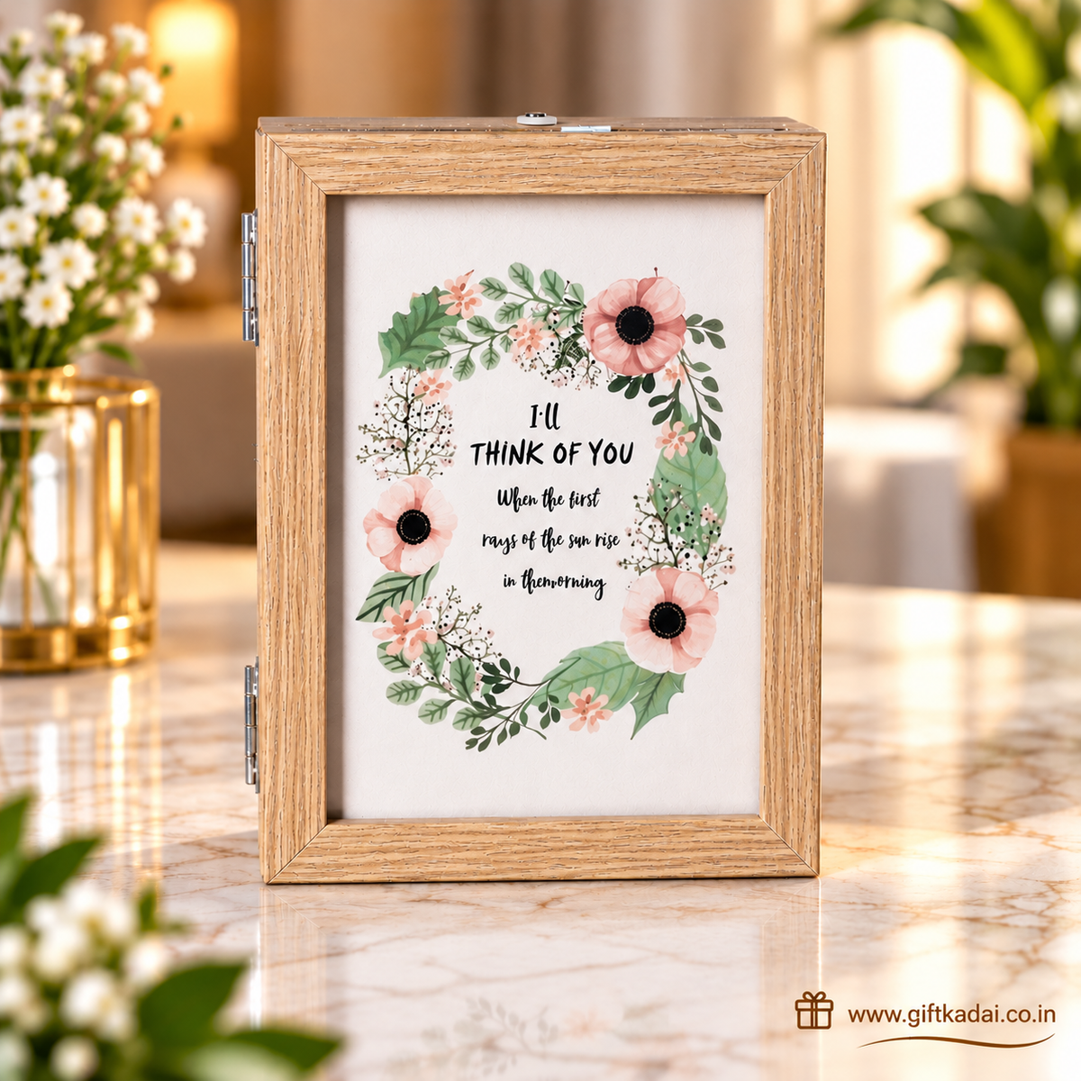 Two Fold Photo Frame With Storage Box