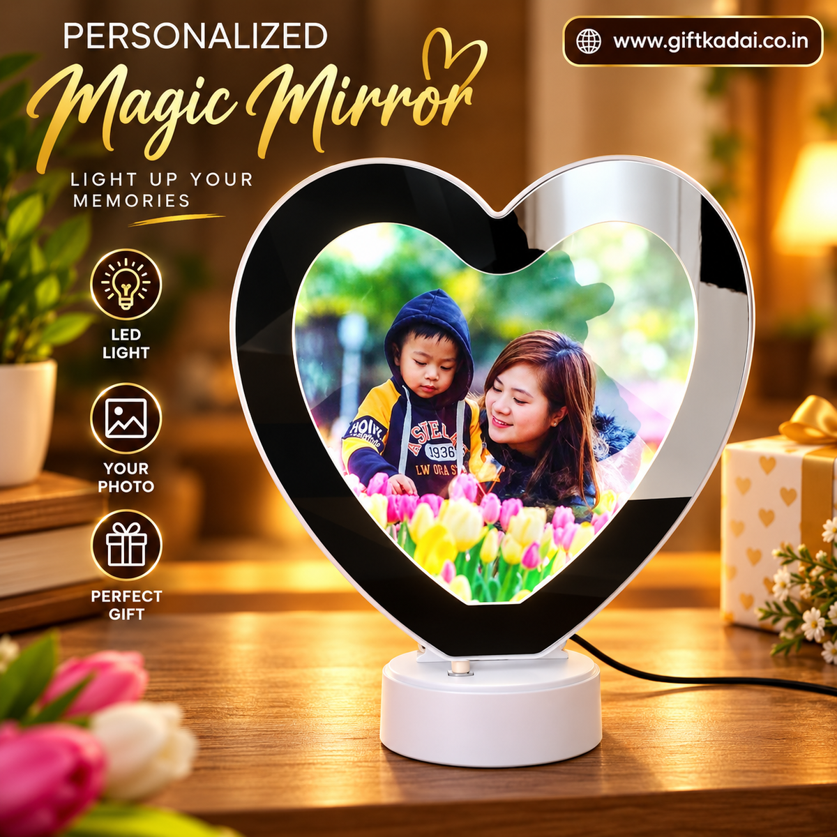 Magic Mirror Heart Shape