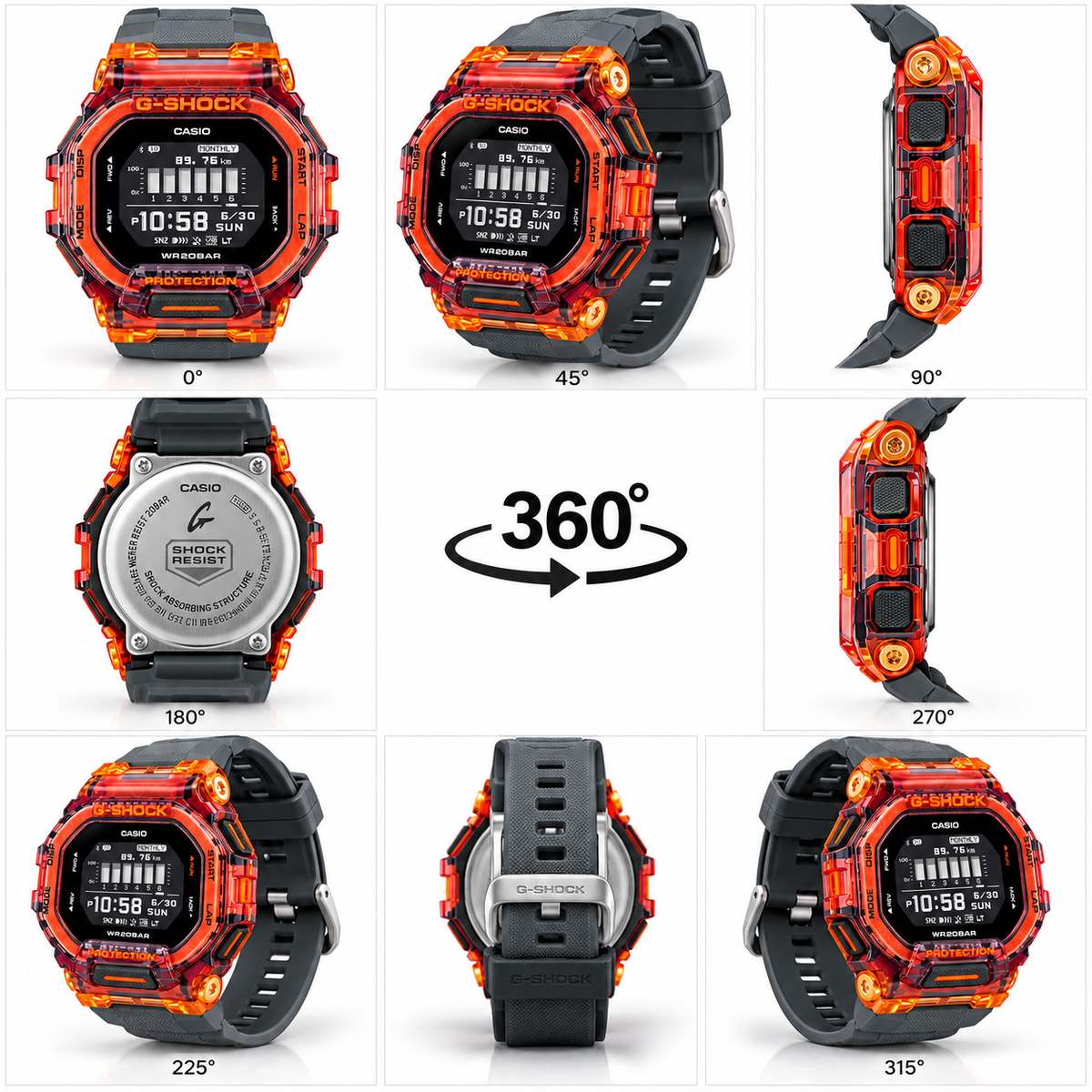 Casio GS Orange Gray Edition
