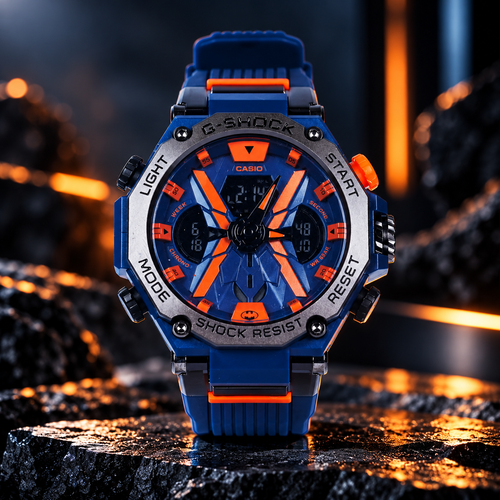 G Shock Batman Edition ( N.Blue & Orange )