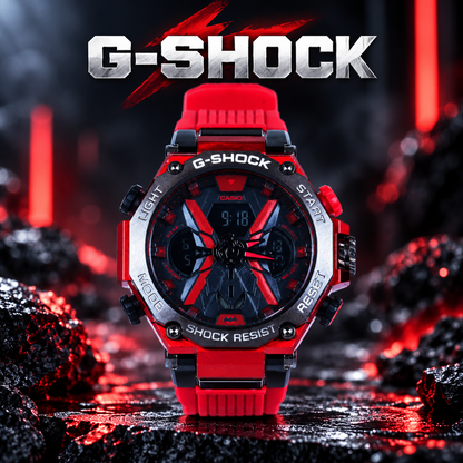 G Shock Batman Edition ( Red Silver )