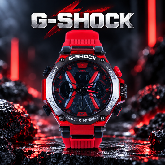 G Shock Batman Edition ( Red Silver )
