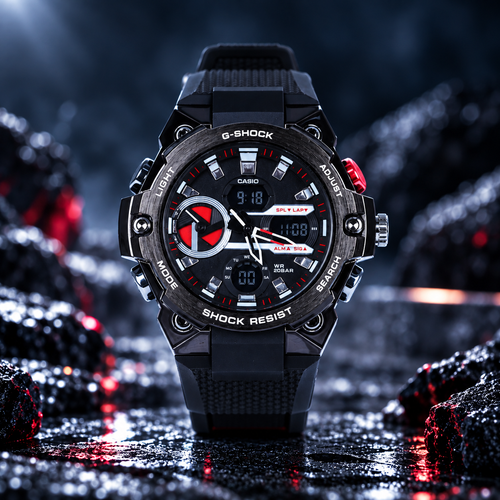 Casio G-Shock Hybrid ( BK Red )
