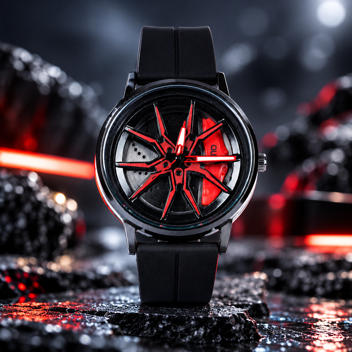 Spinning Watch ( Red Black )