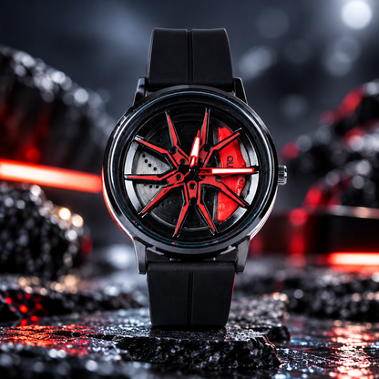 Spinning Watch ( Red Black )