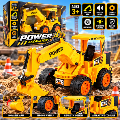 Kid Wireless Remote Control Led Flash Light Toy Truck, Construction Vehicles Remote Control Toys Set