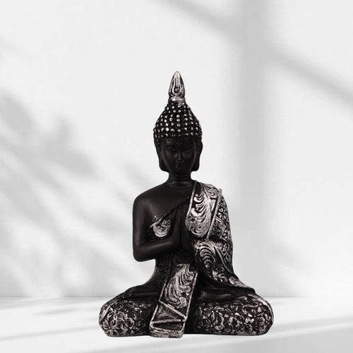 Budhdha Mini Black Statue 002