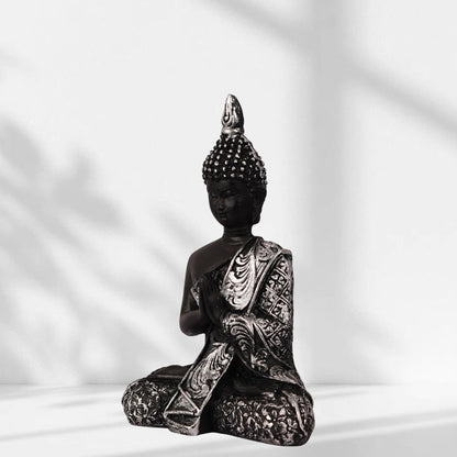 Budhdha Mini Black Statue 002