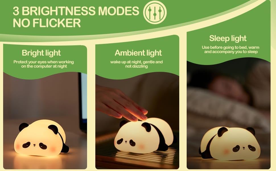 Sleeping Panda Silicone Light
