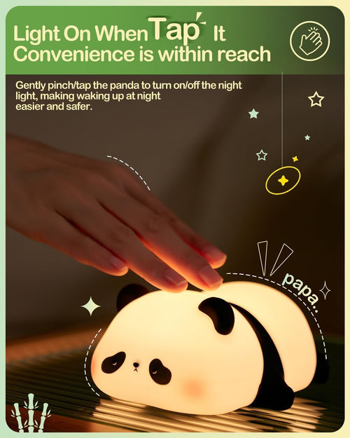 Sleeping Panda Silicone Light