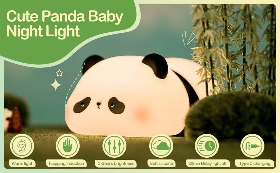 Sleeping Panda Silicone Light